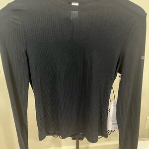 ALO Yoga Black Long Sleeve Top